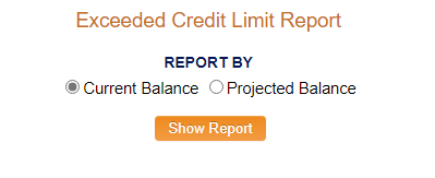 Exceeding Credit Limit